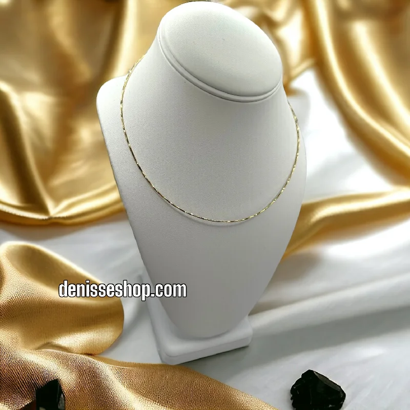 Long Gemstone Necklaces-FASHION NECKLACE C1076 (GOLD AND SILVER )