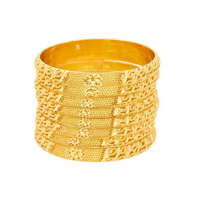 Colorful Bangle Sets-22K Gold Bangles Set of Twelve, 104.4gm