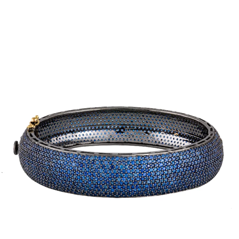 Designer Bangle Bracelets-Large Sapphire Bangle