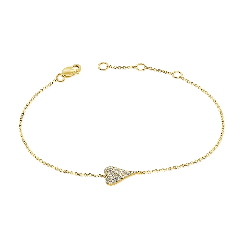 Custom Diamond Tennis Bracelets-14K Gold Love Bracelet with Diamonds