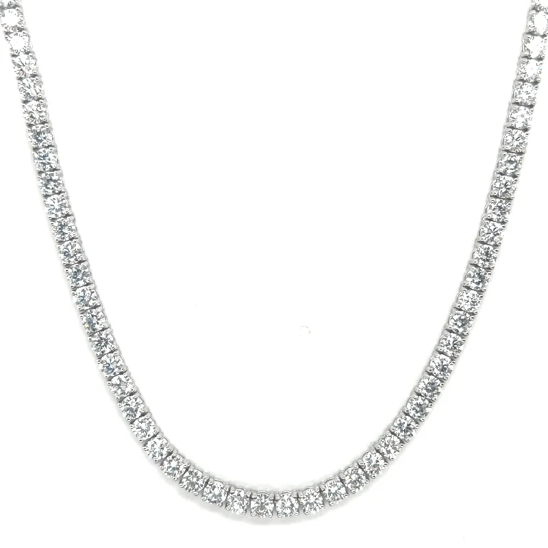 Romantic Crystal Necklaces-16 Pointer Diamond Tennis Necklace