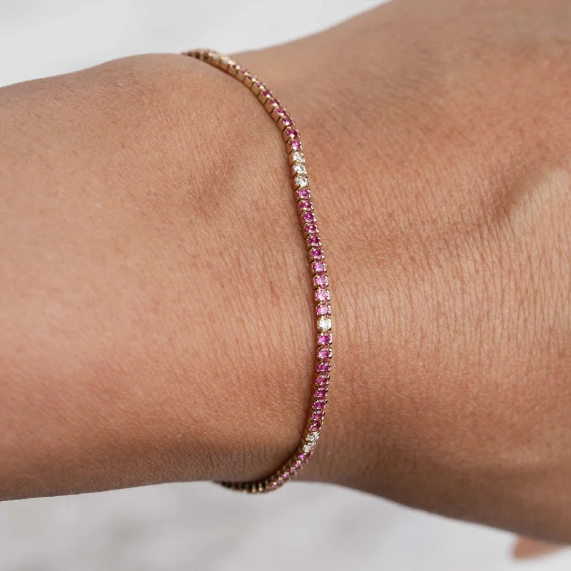 Beautiful Adjustable Bracelets-Mini Dazzle Tennis Bracelet