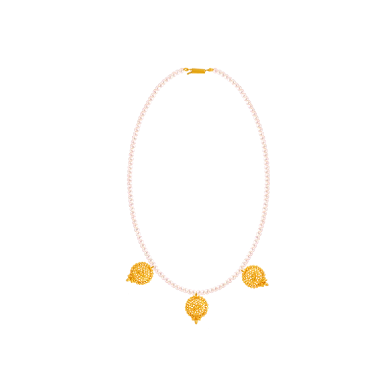 Opal Necklace for Women-22k Yellow Gold Necklace