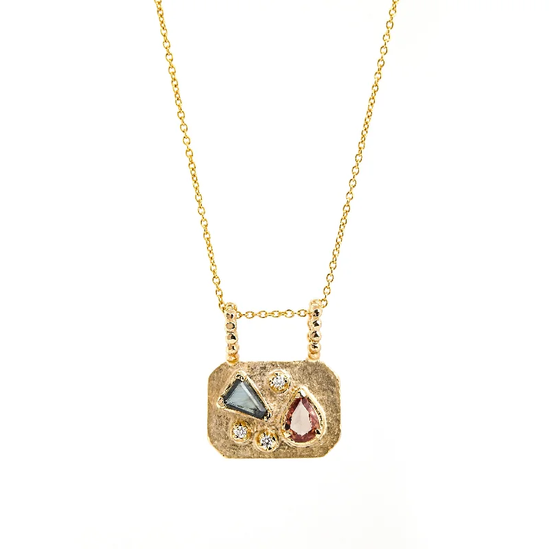 Designer Gold Necklaces-Medley Pendant No. 1 Necklace (Octagon), Solid Gold | ONE-OF-A-KIND