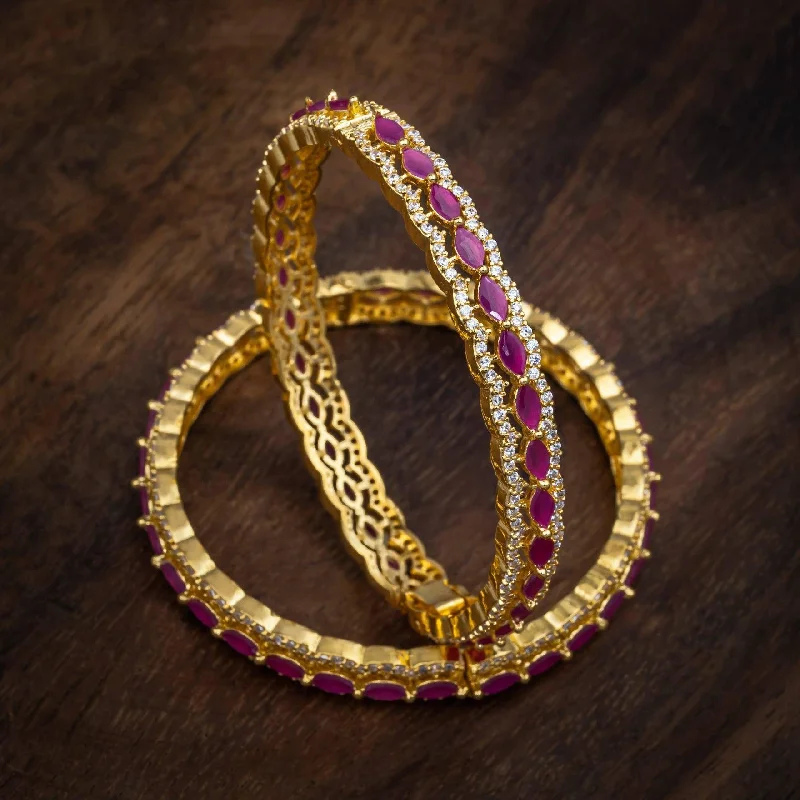 Fashionable Gemstone Wedding Bangles-Stone Bangle PSB19WR-013