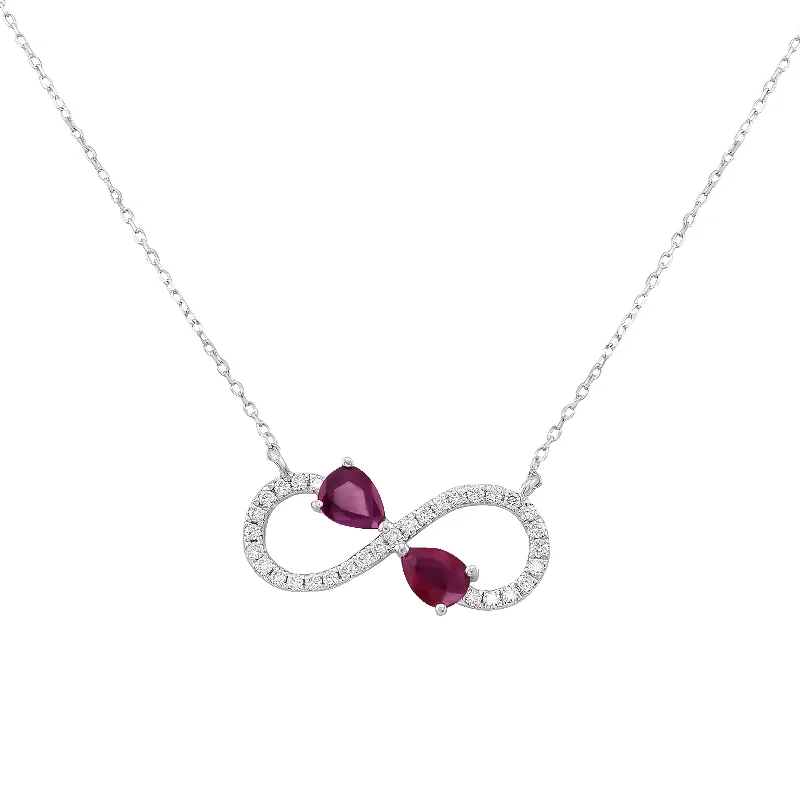 Custom Long Necklaces-Infinite Ruby Necklace