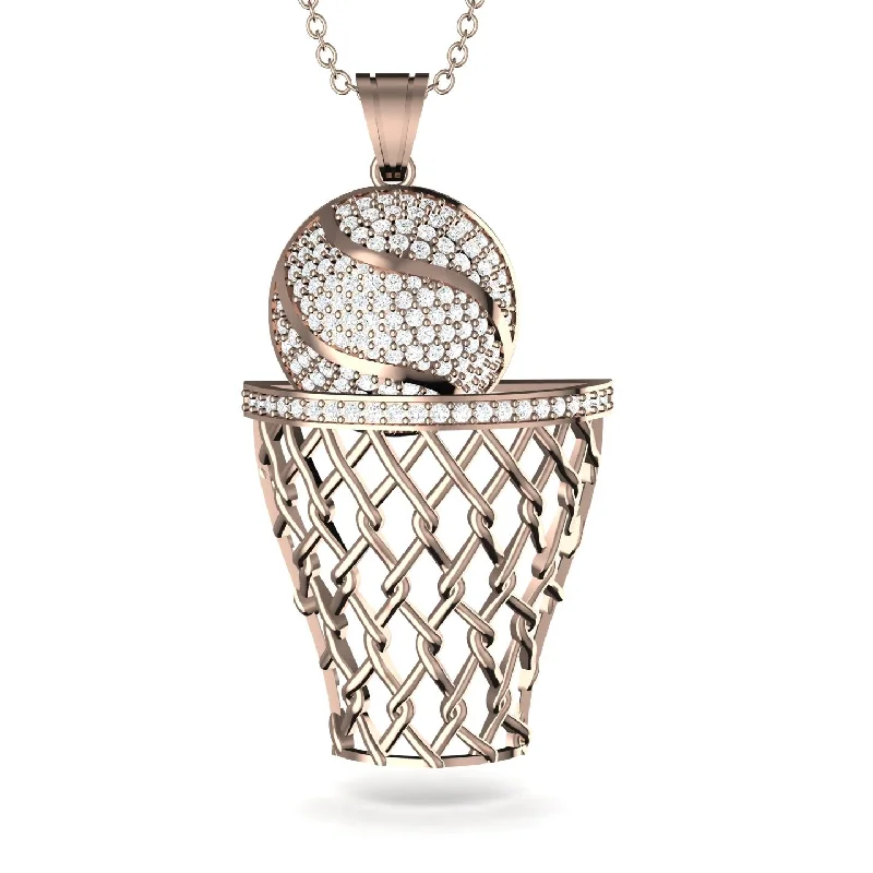 Long Crystal Necklaces-Basketball Diamond Necklace For Men - Kyle No. 2