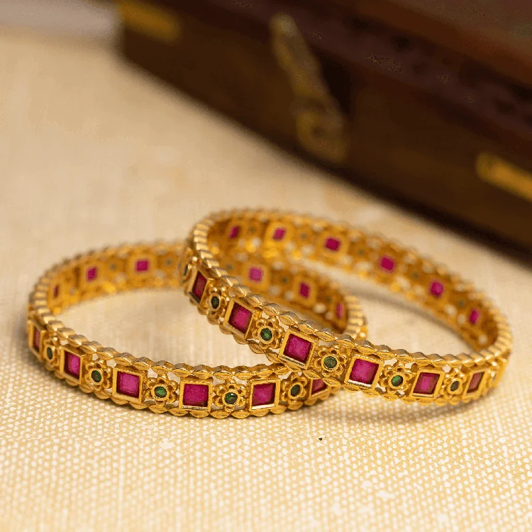 Trendy Stackable Bangles-Sreshta Bangle PSGRBSR5RG-013