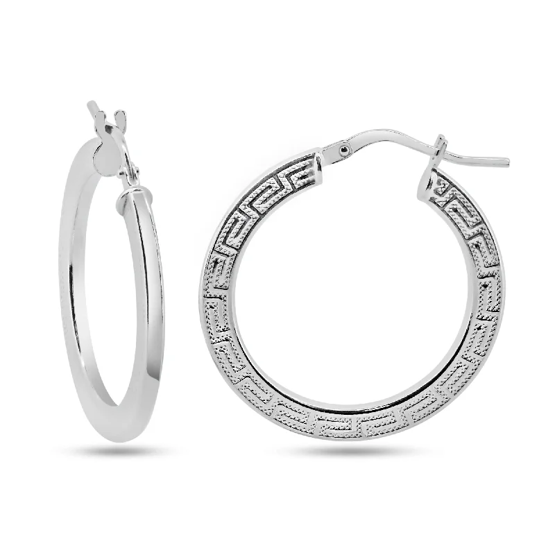 Fancy Dangle Earrings-925 Sterling Silver Basic Non Plated Silver 1.8mm Celtic Hoop Earrings - ARE00038