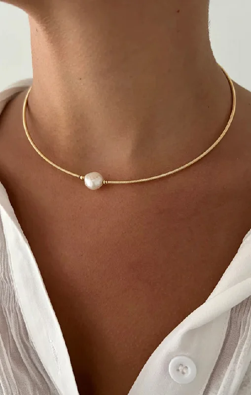 Unique Choker Necklaces-ALV Jewels Pearl Craze Necklace ~ Pearl