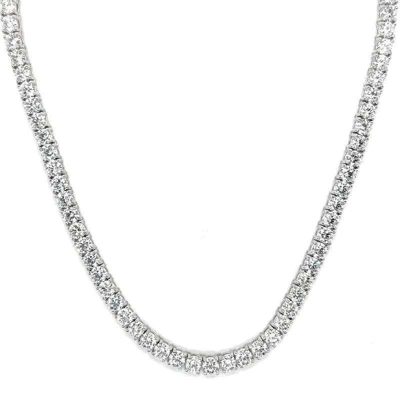 High-Quality Gold Necklaces-20 Pointer Diamond Tennis Necklace