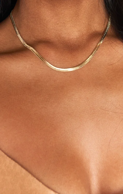 Classic Silver Chain Necklaces-LUV AJ x SIVAN AYLA Barcelona Necklace ~ Gold